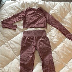 Gymshark Seamless Crop + Legging Set DUPE